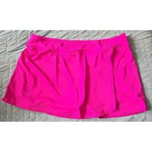 Kim Rogers Women's Plus Size 22w Swimsuit Bottom Skort Hot Pink